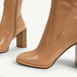 RAID Ivonne Block Heeled Boot In Beige -Raid London Sales Store ivone beige 6