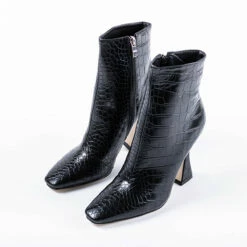 RAID Kate Ankle Boot In Black Croc