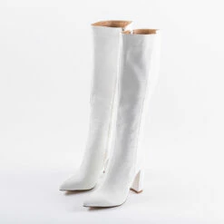 RAID Kenia Long Boot In White -Raid London Sales Store kenia white 2