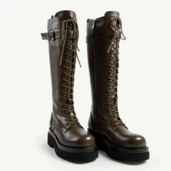 RAID Kinetic Lace Up Boot In Khaki