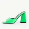 BEBO Kyrah Heeled Mule In Lime -Raid London Sales Store kyrah green 1