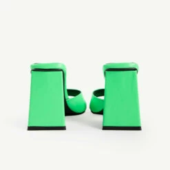 BEBO Kyrah Heeled Mule In Lime -Raid London Sales Store kyrah green 6