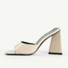 BEBO Kyrah Heeled Mule In Nude -Raid London Sales Store kyrah nude 1