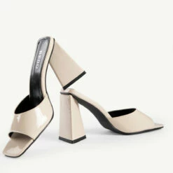 BEBO Kyrah Heeled Mule In Nude -Raid London Sales Store kyrah nude 5