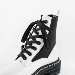 RAID Lorelle Chunky Hiker Boot In White -Raid London Sales Store lorelle white 4