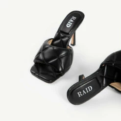 RAID Magick Heeled Mule In Black -Raid London Sales Store magic black 3