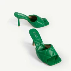 RAID Magick Heeled Mule In Green -Raid London Sales Store magic green 2