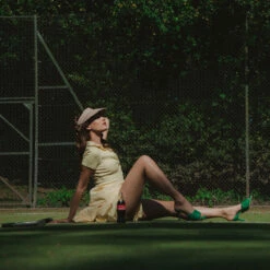 RAID Magick Heeled Mule In Green -Raid London Sales Store magic green 7