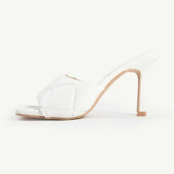 RAID Magick Heeled Mule In White -Raid London Sales Store magic white 1