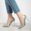 BEBO Mayra Perspex Court Shoe In Blue