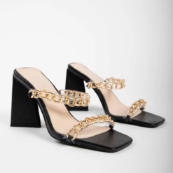 RAID Idella Heeled Mule In Black -Raid London Sales Store microsoftteams image 16