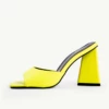 BEBO Kyrah Heeled Mule In Yellow