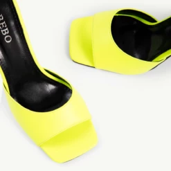 BEBO Kyrah Heeled Mule In Yellow -Raid London Sales Store microsoftteams image 237