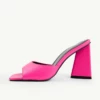 BEBO Kyrah Heeled Mule In Pink