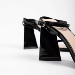 RAID Amora Lace Up Block Heel In Black -Raid London Sales Store microsoftteams image 5