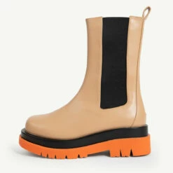 RAID Neville Chunky Boot In Camel -Raid London Sales Store neville camel 1