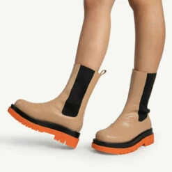 RAID Neville Chunky Boot In Camel -Raid London Sales Store neville camel 2