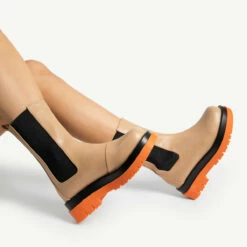 RAID Neville Chunky Boot In Camel -Raid London Sales Store neville camel 4