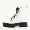 RAID Obey Chunky Hiker Boot In White -Raid London Sales Store obey white 1