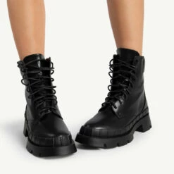 RAID Prestone Chunky Ankle Boot In Black -Raid London Sales Store prestone black 4