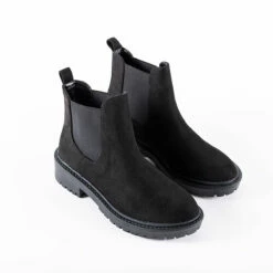 RAID Radar Chunky Boot In Black Suede