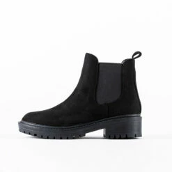 RAID Radar Chunky Boot In Black Suede -Raid London Sales Store radar suede