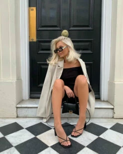 RAID Freddy Heeled Mule In Black -Raid London Sales Store rebecca jackson2