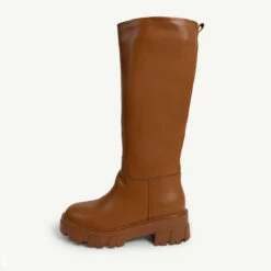 RAID Ryder Chunky Long Boot In Tan -Raid London Sales Store ryder tan 1