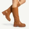 RAID Ryder Chunky Long Boot In Tan -Raid London Sales Store ryder tan 4