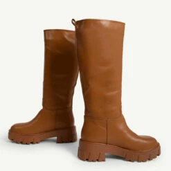 RAID Ryder Chunky Long Boot In Tan -Raid London Sales Store ryder tan 5