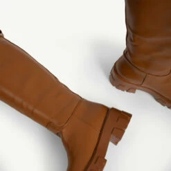 RAID Ryder Chunky Long Boot In Tan -Raid London Sales Store ryder tan 6