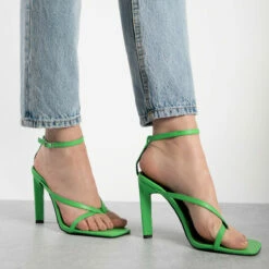 RAID Sabelle Strappy Heel In Green -Raid London Sales Store sabelle green 3