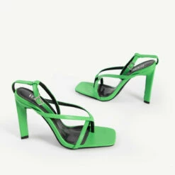 RAID Sabelle Strappy Heel In Green -Raid London Sales Store sabelle green 5