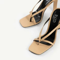 RAID Sabelle Strappy Heel In Nude -Raid London Sales Store sabelle nude 6