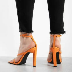 RAID Sabelle Strappy Heel In Orange -Raid London Sales Store sabelle orange 4
