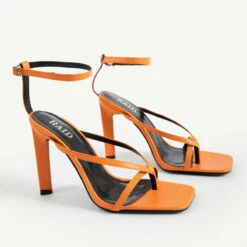 RAID Sabelle Strappy Heel In Orange -Raid London Sales Store sabelle orange 5
