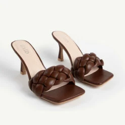 RAID Sandra Padded Mule In Brown -Raid London Sales Store sandra brown 3