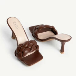 RAID Sandra Padded Mule In Brown -Raid London Sales Store sandra brown 4