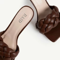 RAID Sandra Padded Mule In Brown -Raid London Sales Store sandra brown 5