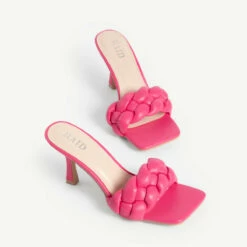 RAID Sandra Padded Mule In Fuchsia -Raid London Sales Store sandra fuchsia 5