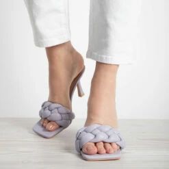 RAID Sandra Padded Mule In Lilac -Raid London Sales Store sandra lilac 3