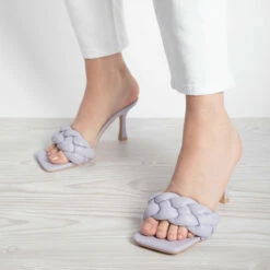 RAID Sandra Padded Mule In Lilac -Raid London Sales Store sandra lilac 4