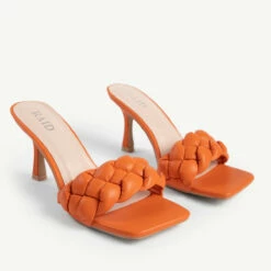 RAID Sandra Padded Mule In Orange -Raid London Sales Store sandra orange 3