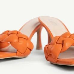 RAID Sandra Padded Mule In Orange -Raid London Sales Store sandra orange 5