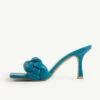 RAID Sandra Padded Mule In Teal -Raid London Sales Store sandra teal 1