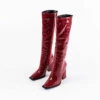 RAID Sphere Long Boot In Burgundy Croc