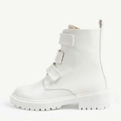 RAID Stanley Ankle Boot In White -Raid London Sales Store stanley white 1