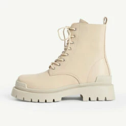 RAID Stifle Chunky Ankle Boot In Ecru -Raid London Sales Store stifle ecru 1 1