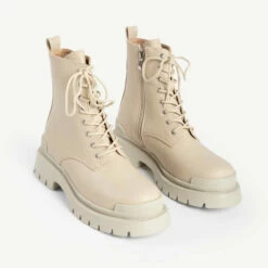 RAID Stifle Chunky Ankle Boot In Ecru -Raid London Sales Store stifle ecru 5 1