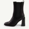 RAID Tabbie Block Heeled Boot In Black -Raid London Sales Store tabbie black 1